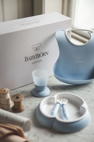 Baby Dinner Set Powder Blue BabyBjörn