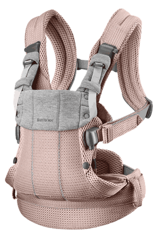 Baby Carrier Harmony in Dusty pink 3D Mesh, head support foldable