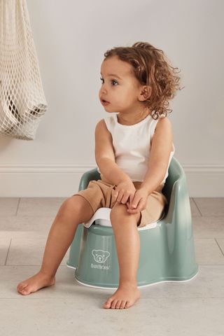 BabyBjorn Potty Chair Deep green White