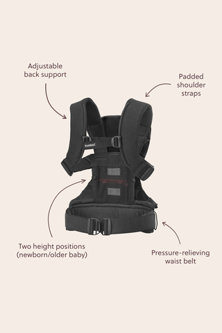 Baby Carrier One Air in black 3D Mesh - BabyBjörn