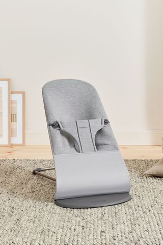 Bouncer Bliss Light gray - 3D Jersey - Dark gray frame BabyBjörn