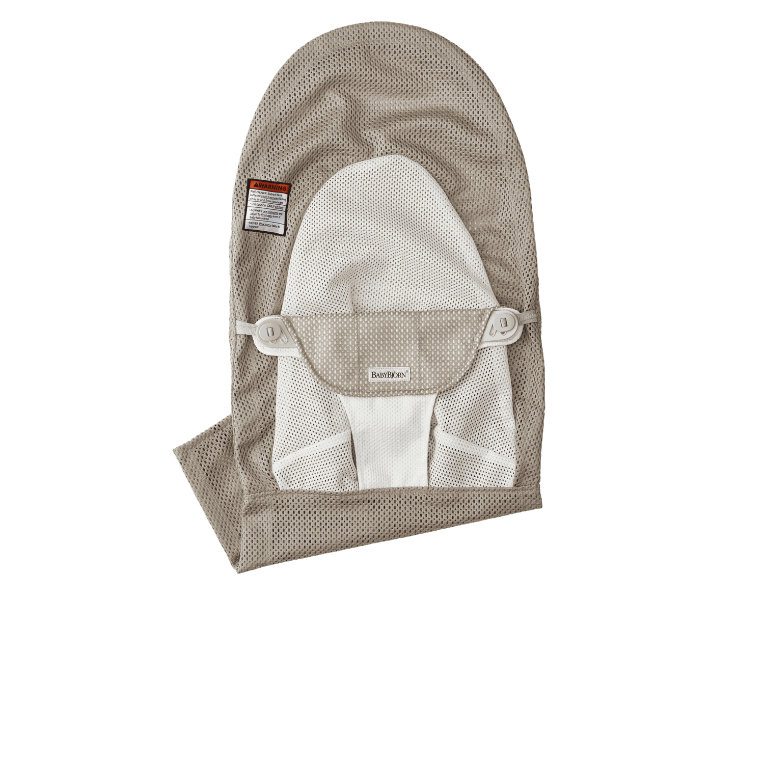 Extra Fabric Seat for Bouncer Balance Soft - Gray beige/White / Mesh