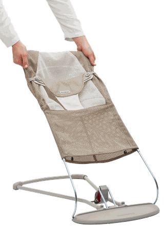 Funda para hamaca compatible con BabyBjörn Balance, Soft & Bliss. Asiento  bebé acolchado para balancín. Algodón hipoalergénico. Ajuste ergonómico.  (SUSTITUYE funda original) - Beige : : Bebé