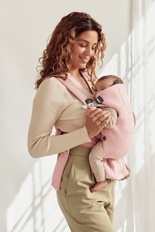 Baby Carrier Mini - 3D Jersey, Light pink