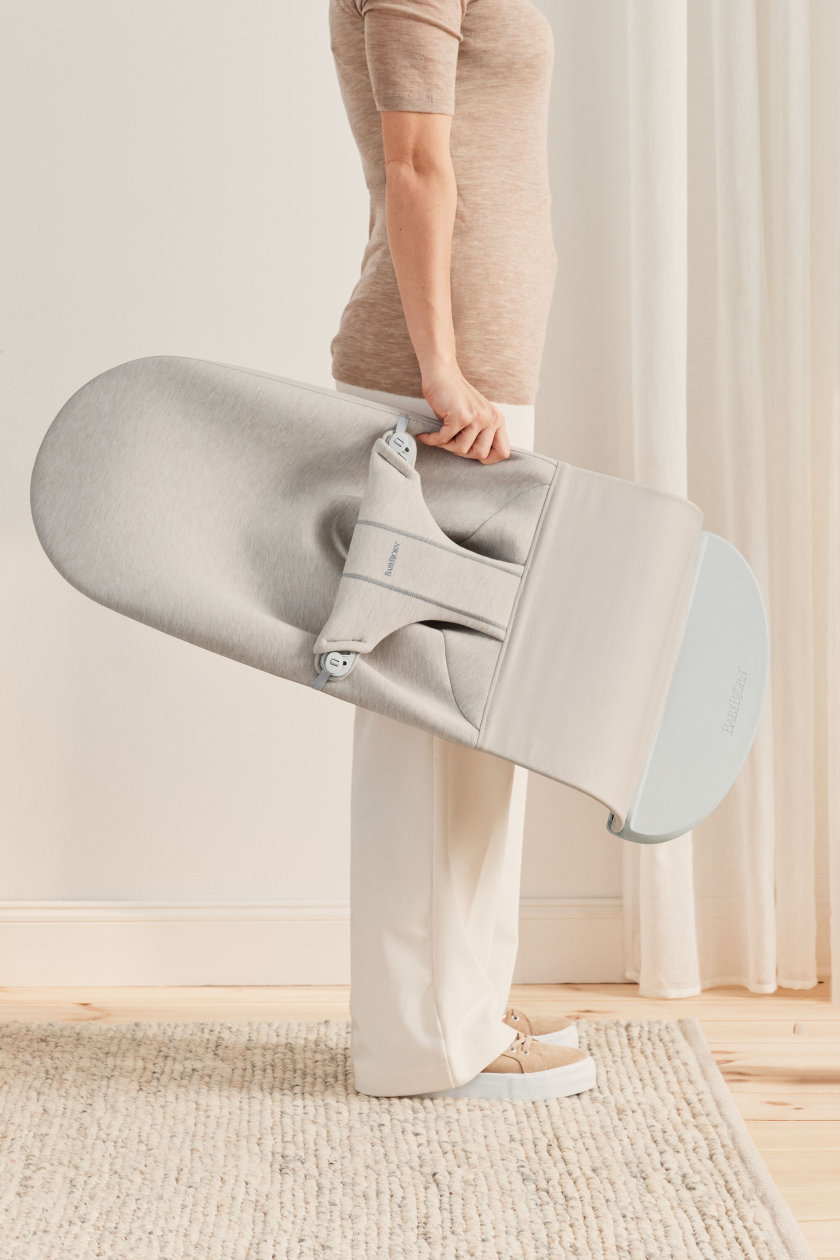 Transat Bliss - Beige clair / Jersey 3D / Gris clair (BabyBjörn) - Image 8