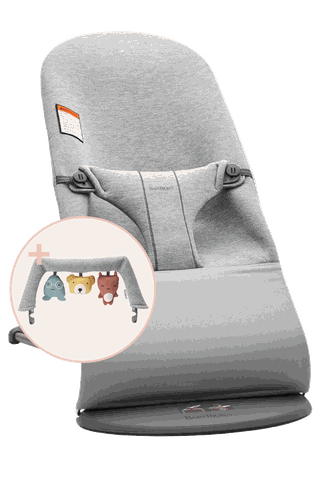 Babybjorn Bouncer Bliss 3D Jersey - Light Gray - Clement