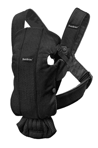 Baby Carrier Mini Black 3d Mesh