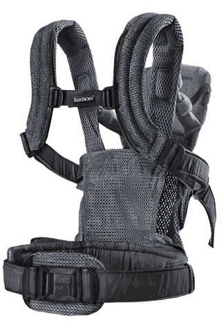 Baby Carrier Harmony in Anthracite 3D Mesh, comfy back support