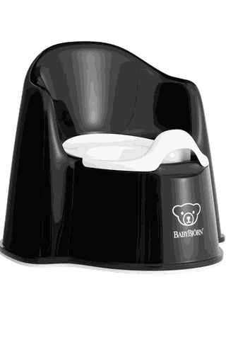 Réducteur WC BABYBJORN Mini toilette banc/noir - 058028 Pas Cher 