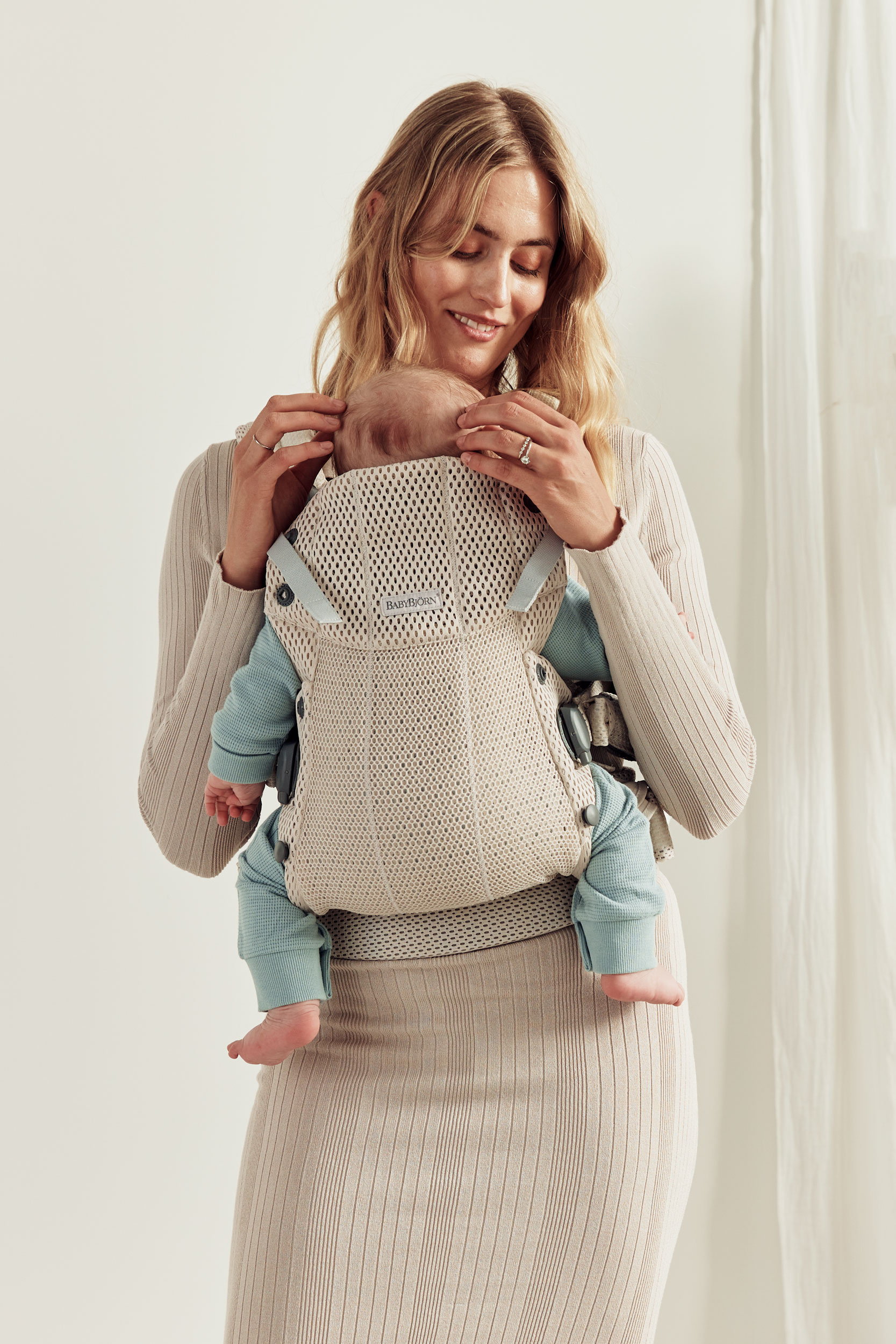 Porte-Bébé Harmony - Crème / Mesh 3D (BabyBjörn) - Image 6
