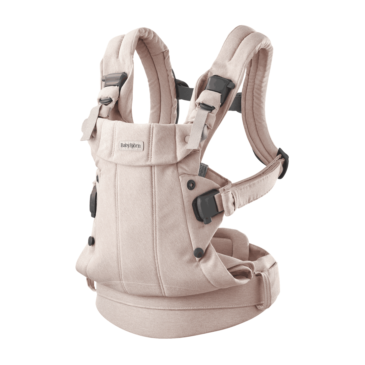 Mochila Porta Bebé Harmony - Rosa claro / Tejido jaspeado