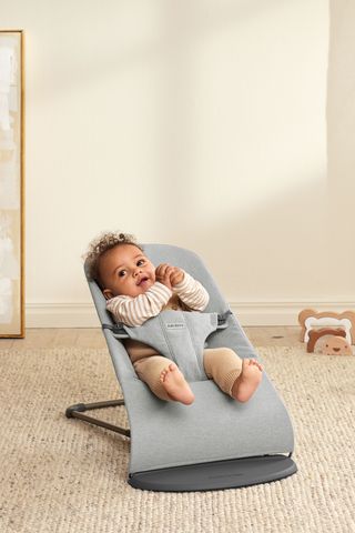 Bouncer Bliss in Light grey Woven Mélange - BabyBjörn