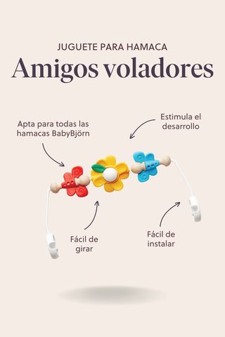 Juguete de Madera para Hamaca Babybjörn Balance Soft. Amigos Voladores —  LAS4LUNAS