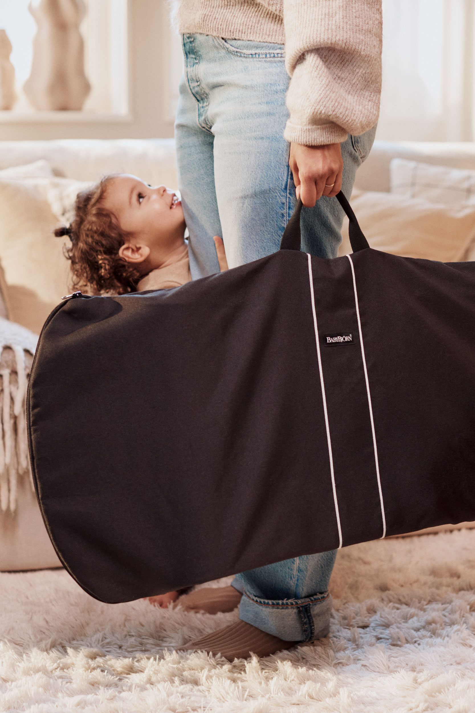 BABYBJORN バウンサー ブラック バッグ付き BABYBJORN（ベビービョルン） 【セット】【日本正規品10年保証