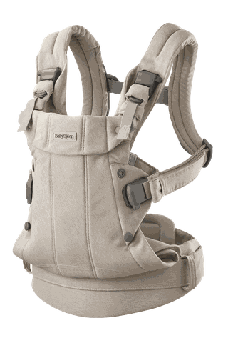 Baby Carrier Harmony in Light beige Woven Mélange - BabyBjörn