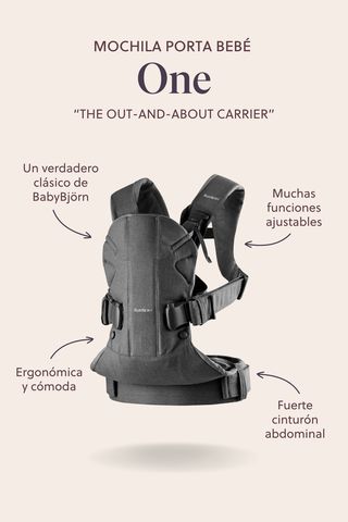 Mochila Porta Bebé Vaquero Gris/Gris Oscuro Mezcla De Algodón - BabyBjörn