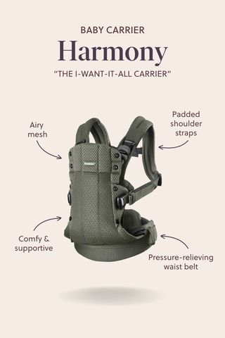 Baby Carrier Harmony in dark green 3D Mesh - BabyBjörn