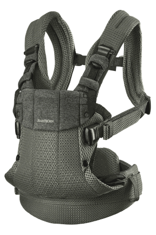 Baby Carrier Harmony in Dark green 3D Mesh, head support foldable