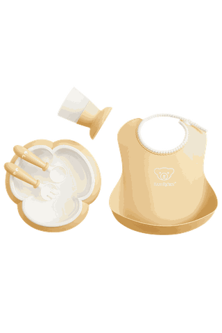 Baby Dinner Set Powder Yellow - BabyBjörn