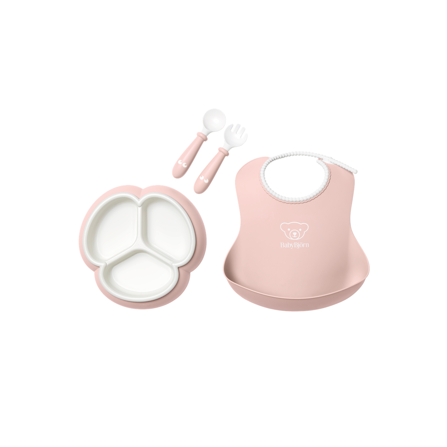 Mealtime set, 4 pcs - Powder pink