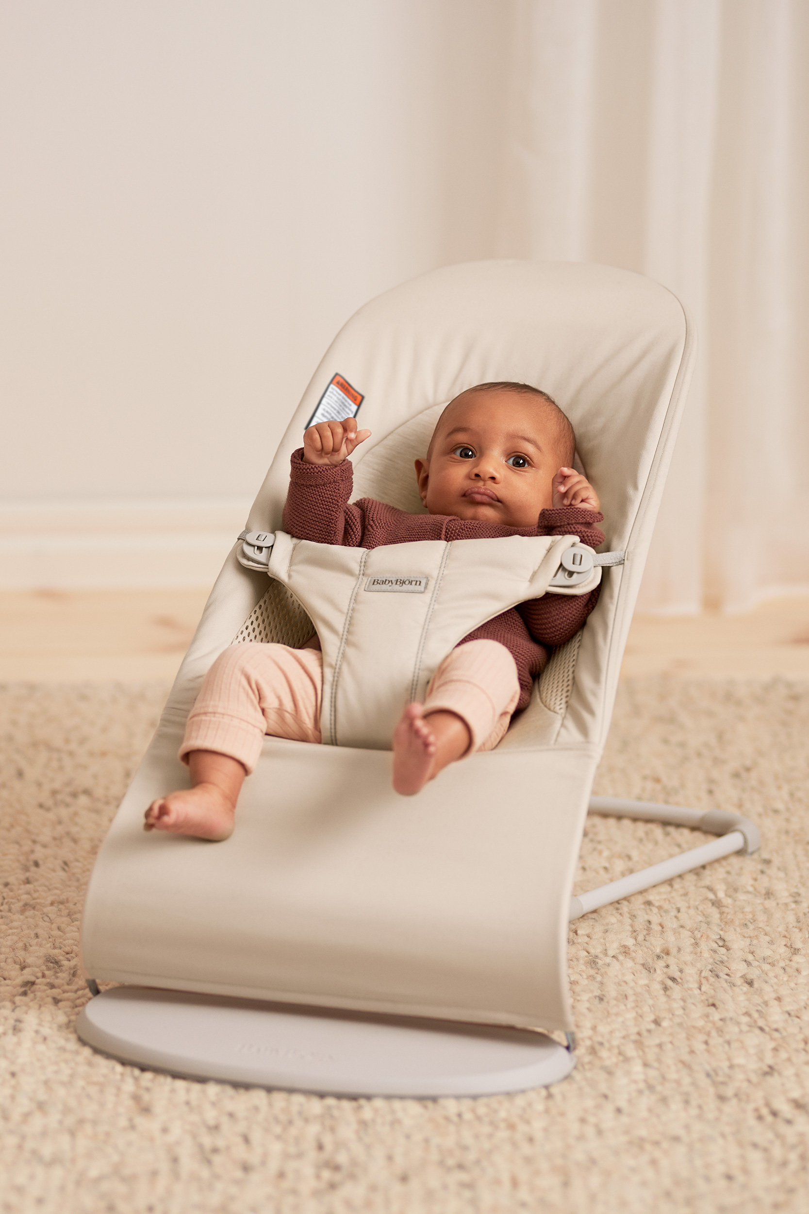 BABYBJORNバウンサー BabyBjorn Bouncer Bliss Woven Melange, Blue – Albee Baby