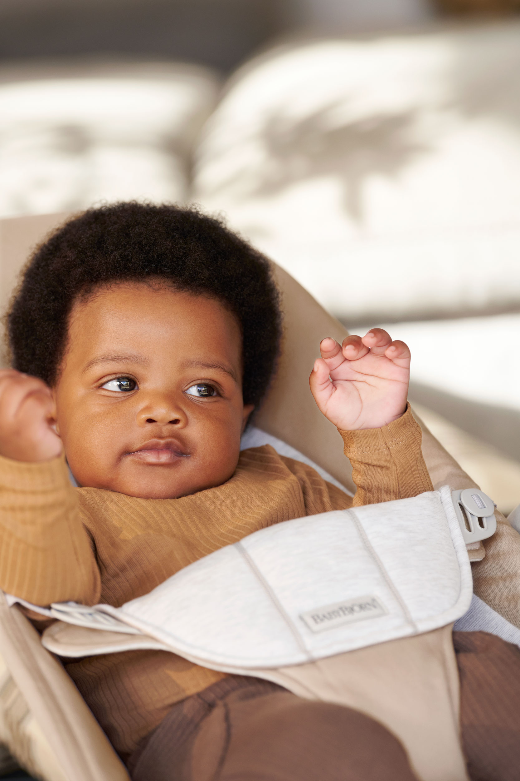 Transat Balance Soft - Beige/Gris / Tissé/Jersey / Gris clair (BabyBjörn) - Image 11