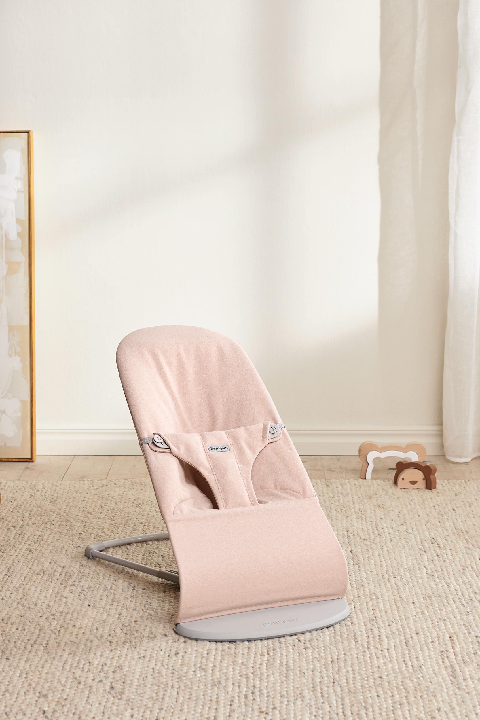 Transat Bliss - Rose clair / Tissé chiné / Gris clair (BabyBjörn) - Image 10