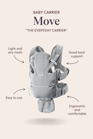 Baby Carrier Move in grey 3D Mesh - BabyBjörn