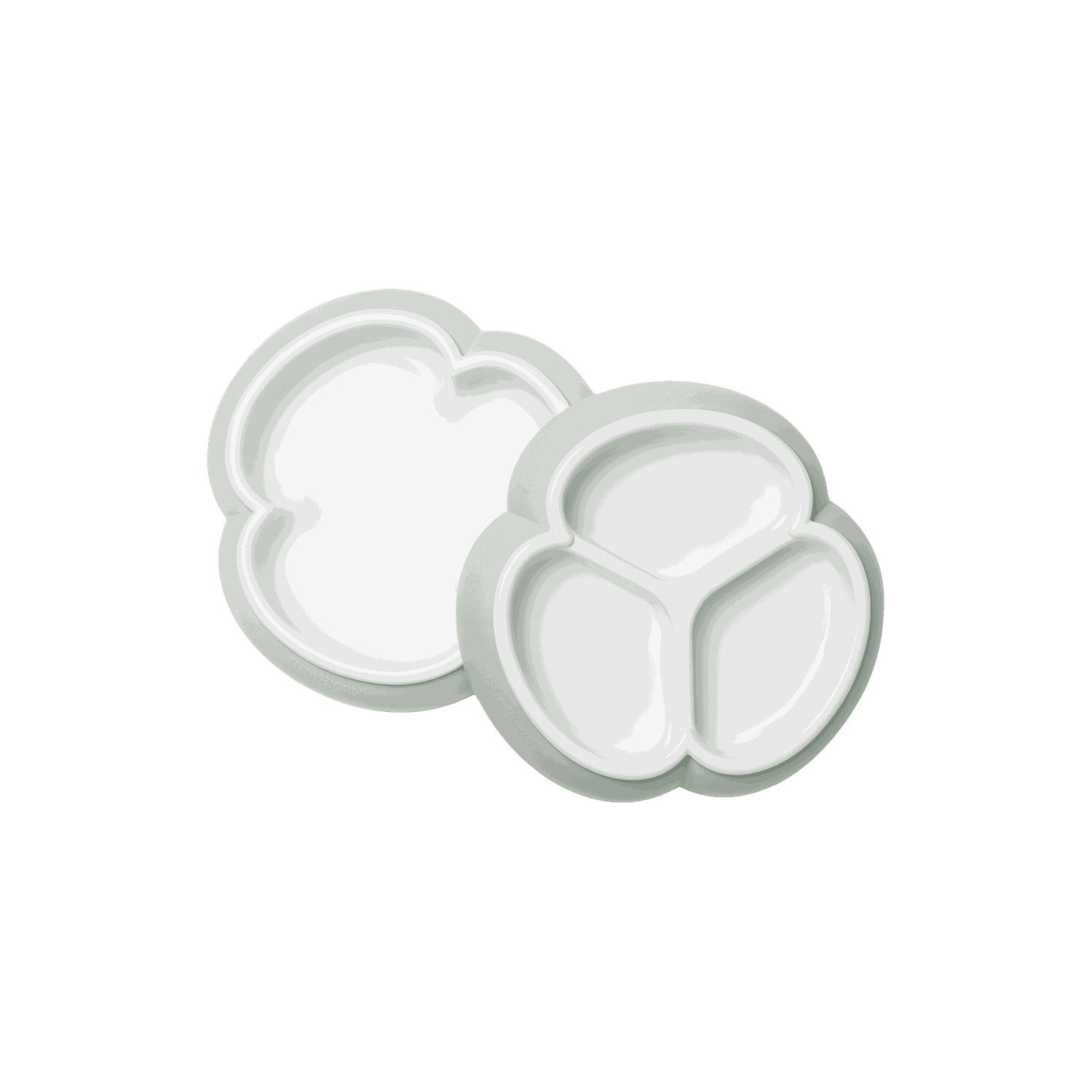 Baby Plate Set, 2-pack - Powder green