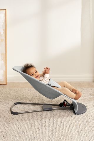 Bouncer Bliss in Light grey Woven Mélange - BabyBjörn