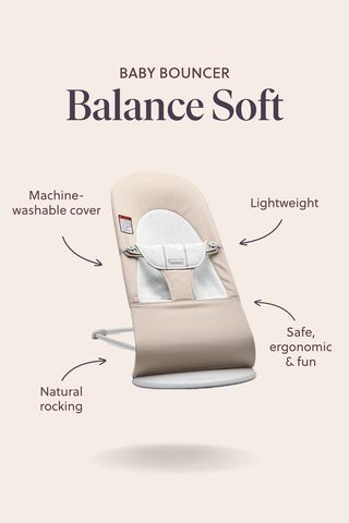 Balance Soft an ergonomic baby bouncer BabyBjorn