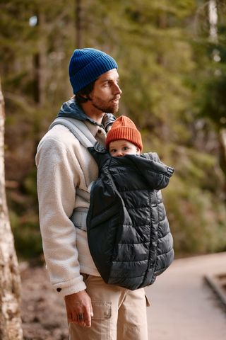 Cape d hiver chaude et douillette pour porte bebe BabyBjorn