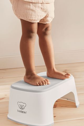 Step Stool White/Gray