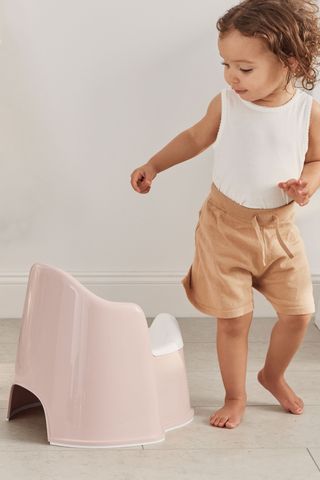 Potty Chair Powder pink/White 