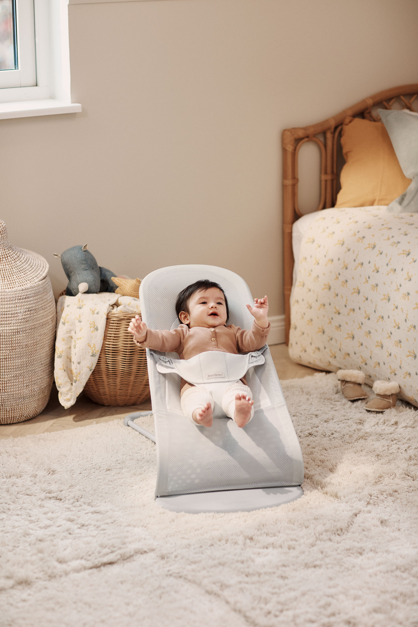 Transat Balance Soft - Argent/Blanc / Mesh / Gris clair (BabyBjörn) - Image 11