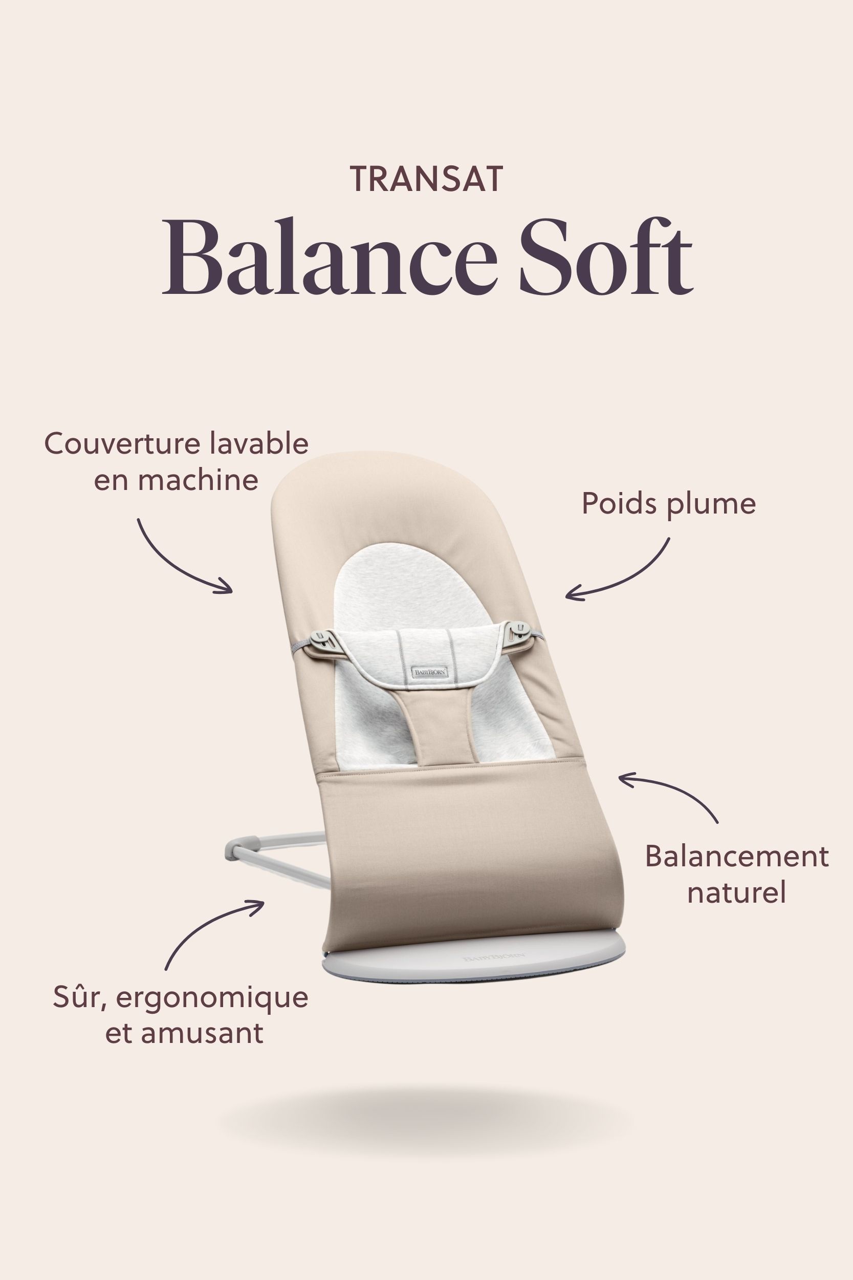 Transat Balance Soft - Kaki/Beige / Tissé / Gris foncé (BabyBjörn) - Image 11