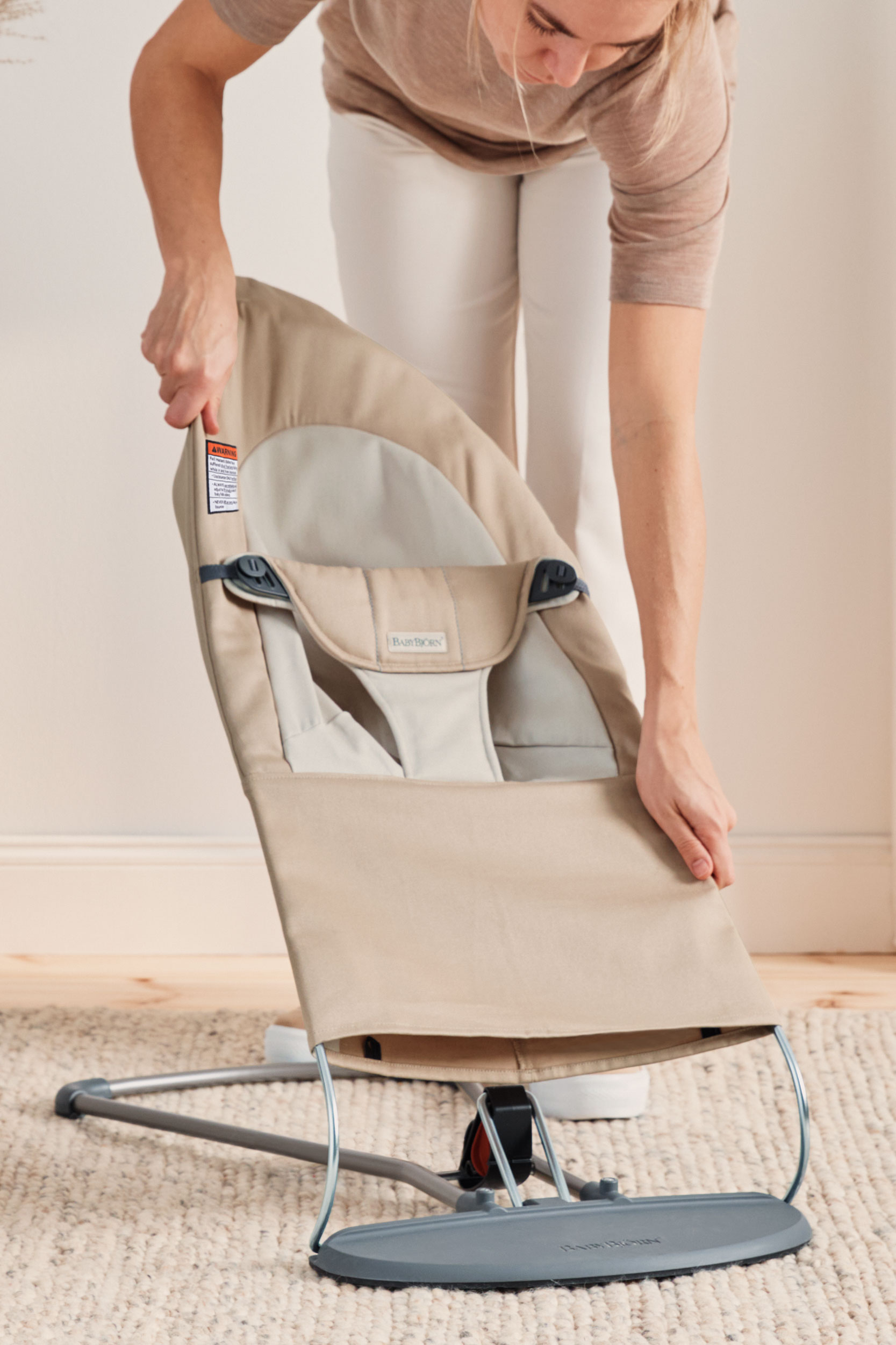 BABYBJÖRN バウンサー 2台セット ベージュ Balance Soft 2-in-1 bouncer to toddler chair | BabyBjörn
