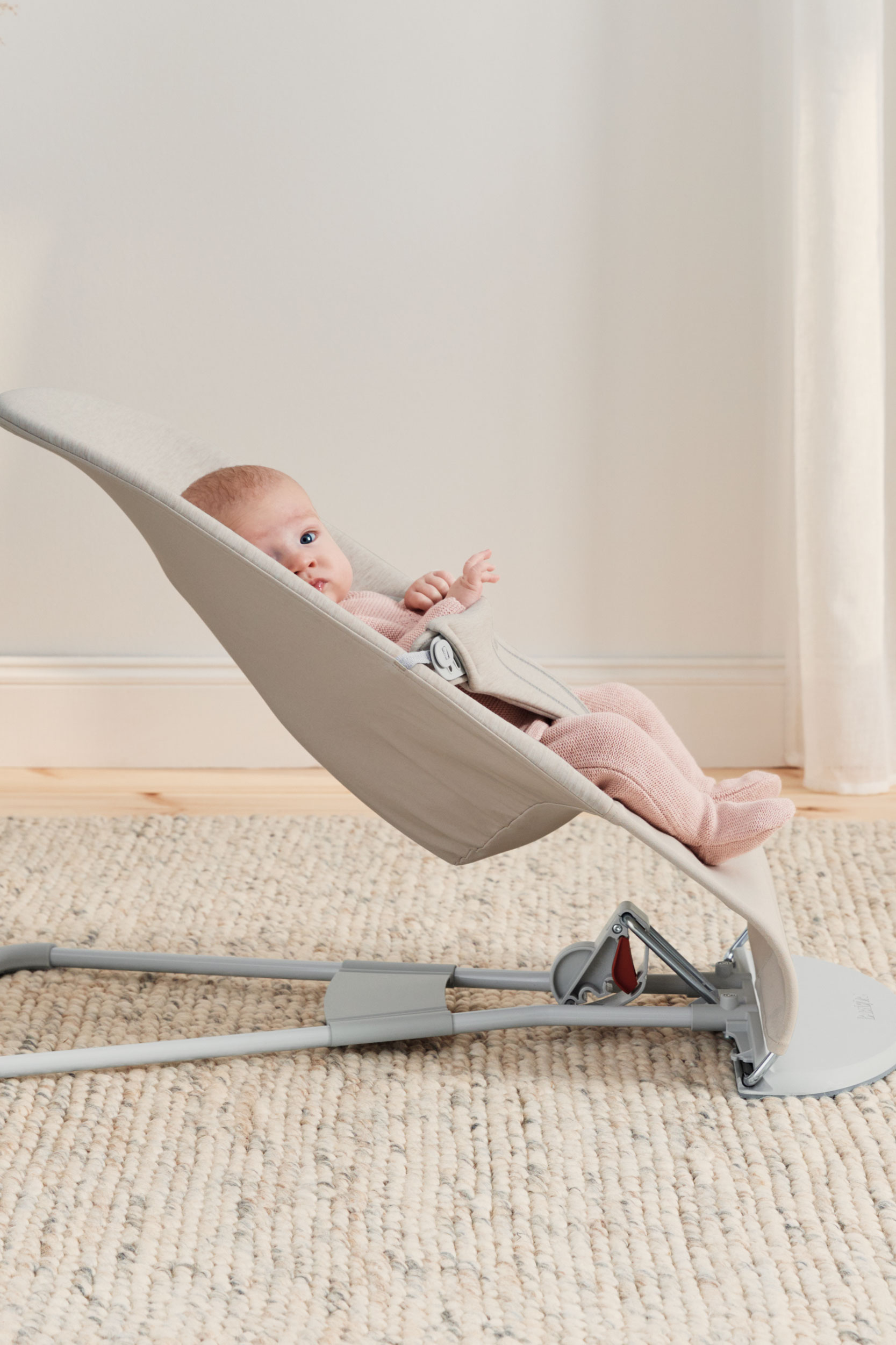 Transat Bliss - Beige clair / Jersey 3D / Gris clair (BabyBjörn) - Image 5