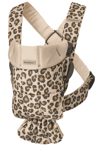 Baby Carrier Mini in Beige/Leo cotton - BabyBjörn