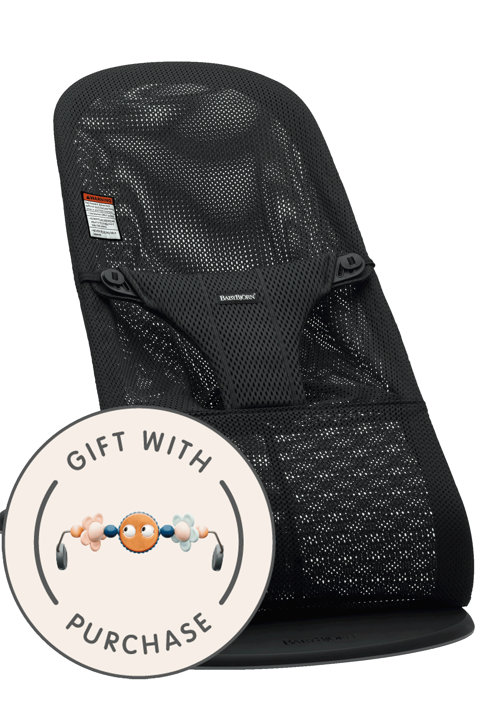 Baby Bjorn バウンサー 黒 メッシュ BABYBJÖRN バウンサー メッシュ