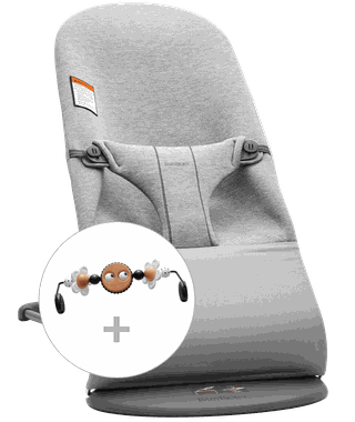 Bouncer Bliss Balance Soft with matching toy BabyBjorn