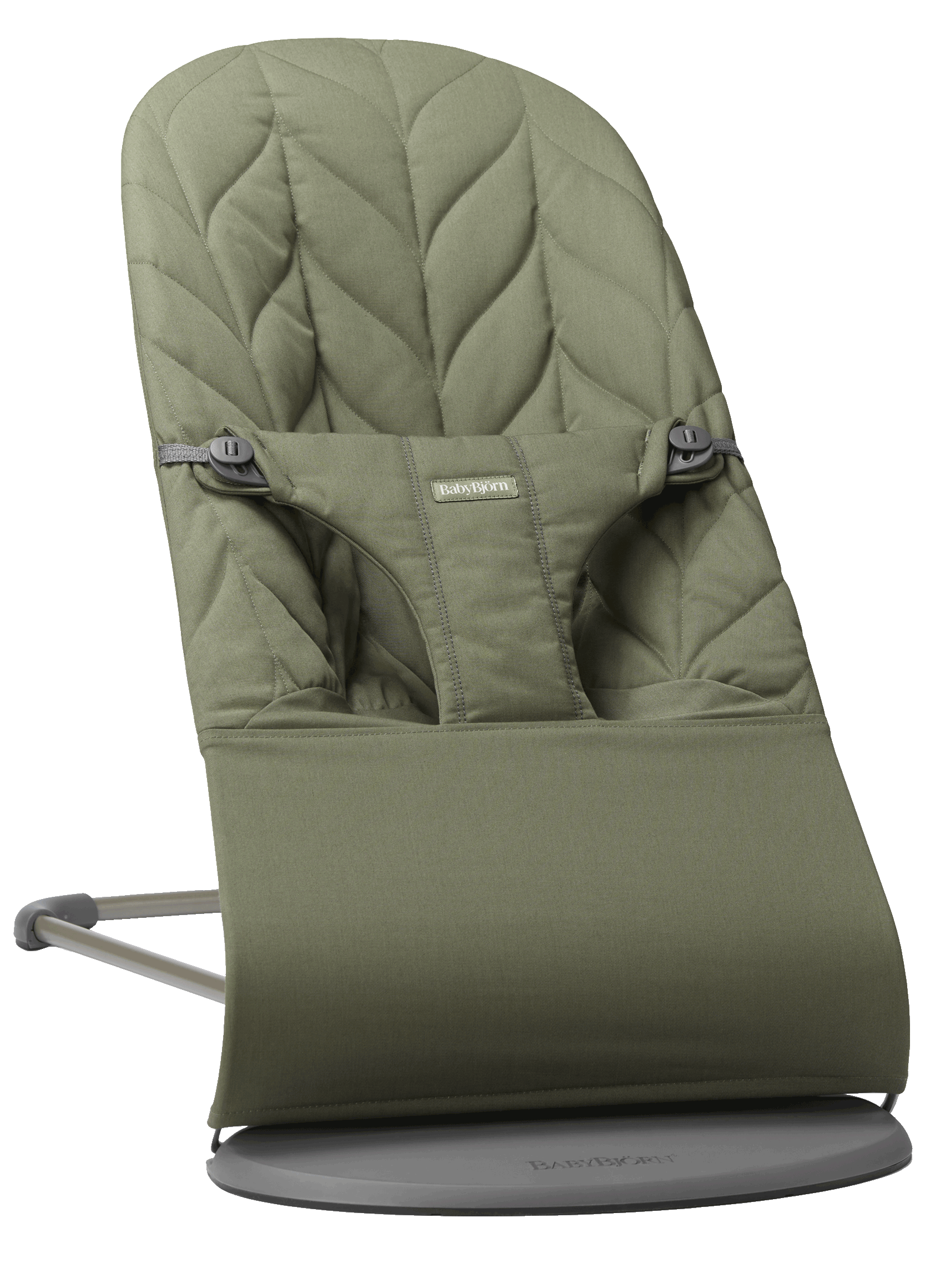 Bouncer Bliss - Dark green / Woven, Petal quilt / Dark grey Bouncer Bliss - Dark green / Woven, Petal quilt / Dark grey