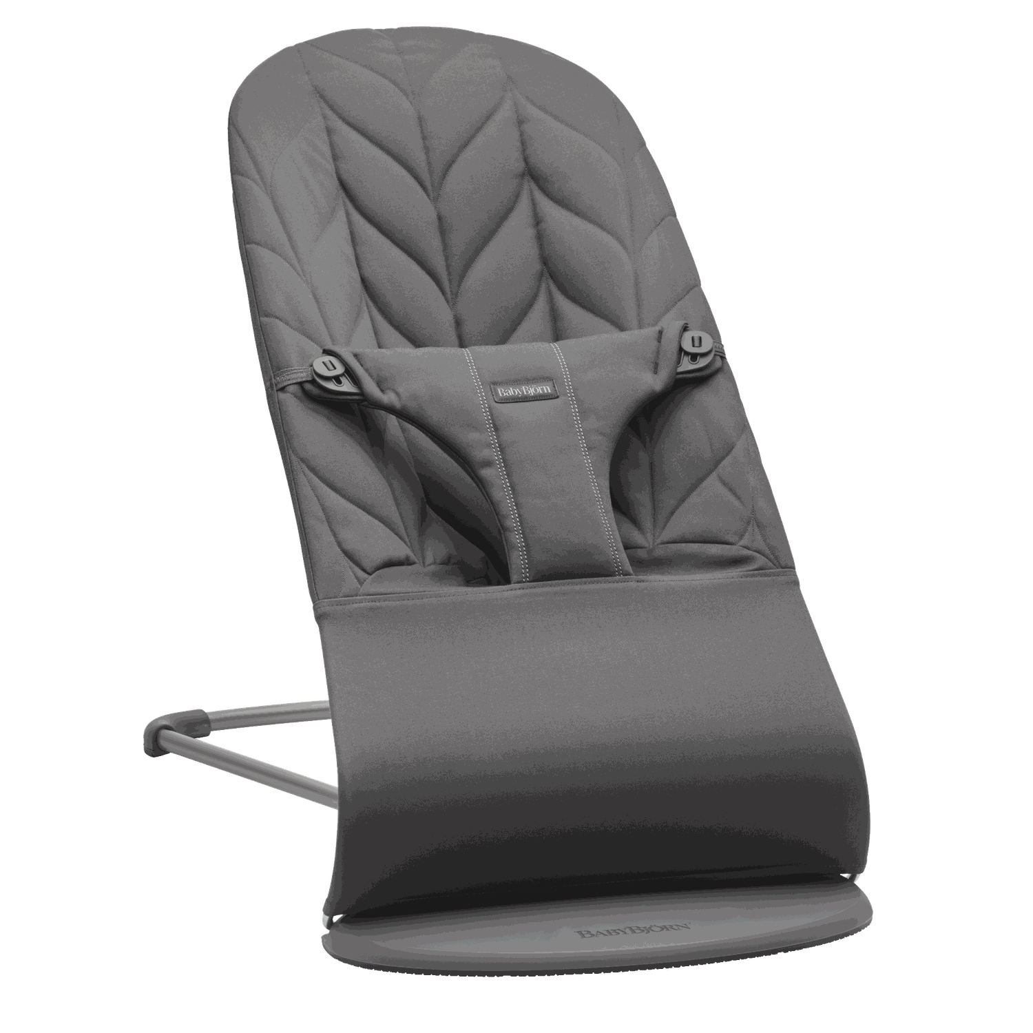 Babybjörn Unisex Infant Anthracite Bouncer Bliss - / Woven, Petal Quilt / Dark Grey