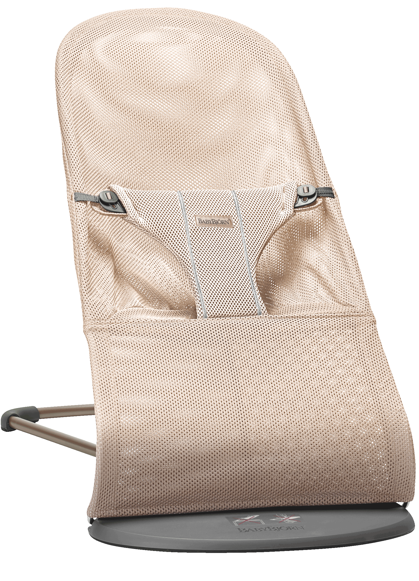 Bouncer Bliss - Pearly pink / Mesh / Dark grey