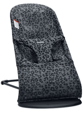 Bouncer Bliss Anthracite/Leopard - Mesh - Black frame BabyBjörn