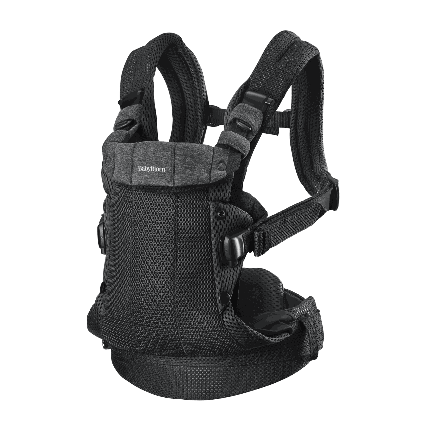 Mochila Porta Bebé Harmony - Negro / Malla 3D