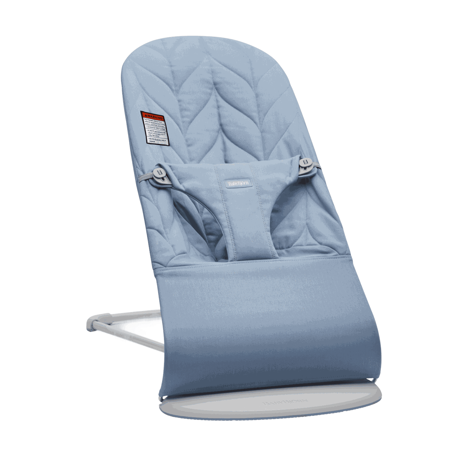 Bouncer Bliss - Blue / Woven, Petal quilt / Light gray