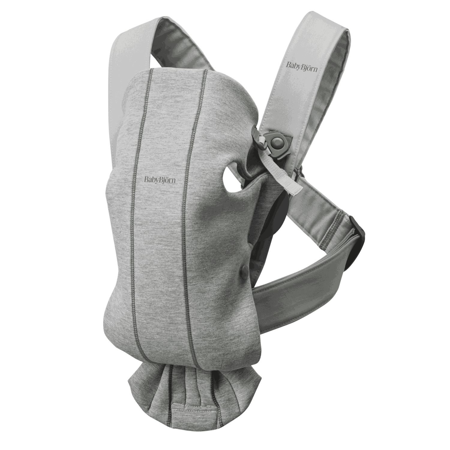 Mochila Porta Bebé Mini - Gris claro / Jersey 3D