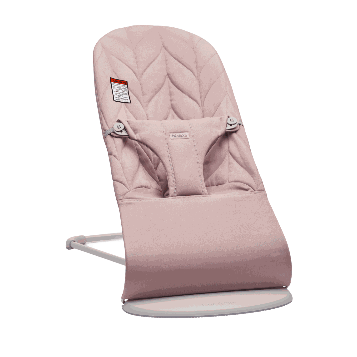 Bouncer Bliss - Dusty pink / Woven, Petal quilt / Light gray