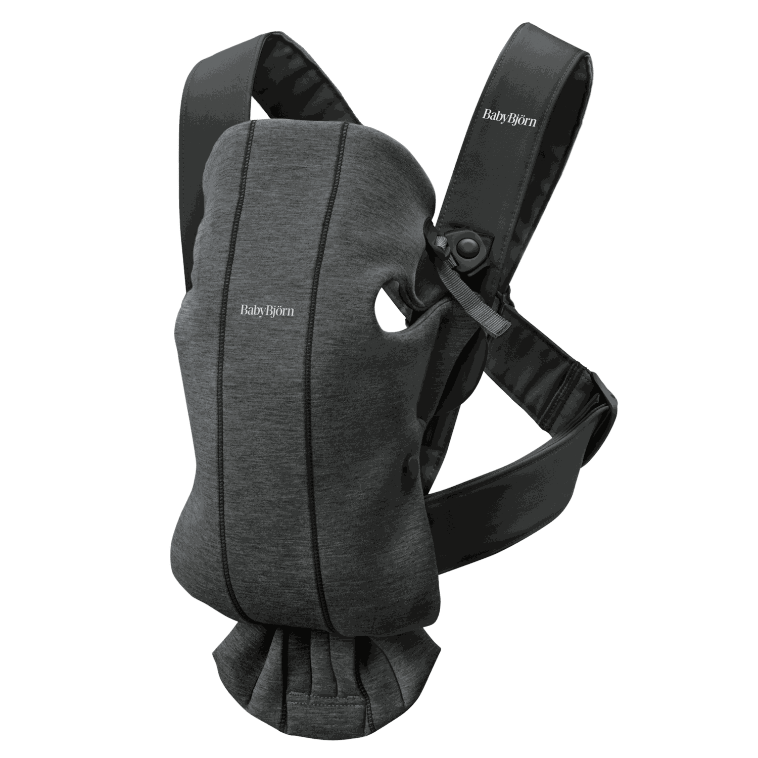 Mochila Porta Bebé Mini - Gris carbón / Jersey 3D